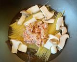 エリンギとツナの和風ワンポットパスタ作り方2写真