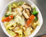 お一人様☆肉無コンソメ甘酢味温野菜サラダ作り方10写真