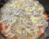 にんじんとちりめんの炊き込みご飯作り方2写真