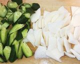 きゅうりと山芋の白だし鶏ガラ漬け作り方1写真