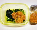 なめ茸、ほうれん草、豆苗の和物作り方6写真