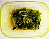 なめ茸、ほうれん草、豆苗の和物作り方7写真