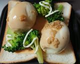 簡単☆味玉でホットサンド作り方1写真
