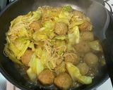 簡単★鶏団子とキャベツのめんつゆ煮作り方10写真