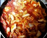 鶏と白菜でトマトのスピーディーパスタ。作り方2写真