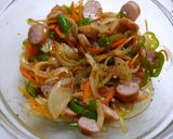 レンジで簡単！ナポリタンの具　オイスタ+作り方3写真