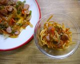 簡単！オムレツ　ナポリタン作り方1写真