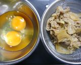 簡単！牛まき丼作り方1写真