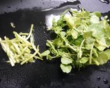 免疫力アップ！クレソン舞茸たこの炒め物作り方3写真