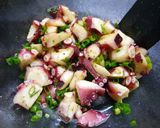 免疫力アップ！クレソン舞茸たこの炒め物作り方2写真