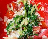 セロリの葉とカッテージチーズのサラダ☆作り方5写真