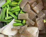 TOFUとニンニク芽のチャンプルー作り方3写真