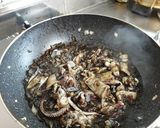 釣り物ヤリイカのイカスミパスタ作り方5写真
