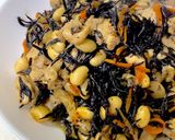 フライパンで簡単^^大豆と鶏肉のひじき煮作り方9写真