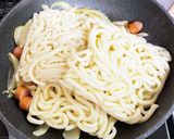 うどんでナポリタン作り方4写真