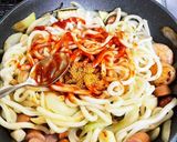 うどんでナポリタン作り方5写真