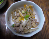 豚肉とごぼうの柳川風作り方5写真