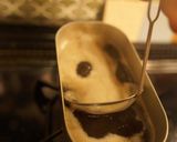 黒豆の残り汁のゼリーとアーモンドミルク作り方4写真
