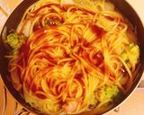 チーズin具沢山お好み焼きパスタ作り方6写真