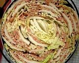 白菜とひき肉の重ね鍋作り方4写真