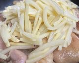 菜花たくさん　鶏釜飯風炊き込みご飯作り方4写真