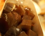黒豆の残り汁のゼリーとアーモンドミルク作り方7写真