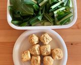 京がんもと小松菜の煮物作り方1写真