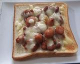うずら豆のチーズトースト作り方4写真