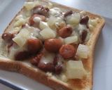 うずら豆のチーズトースト作り方5写真