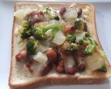 うずら豆のチーズトースト作り方6写真