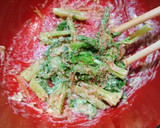 簡単！美味！セロリの葉のごまマヨ和え♪作り方4写真