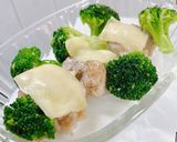 冷凍ブロッコリーと鶏肉のチーズ焼き♡簡単作り方3写真