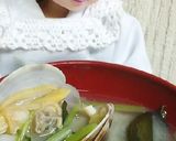 リカちゃん♡あさり三つ葉わかめのお味噌汁作り方15写真