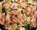 切り干し大根小松菜の豚キムチ炒め作り方3写真
