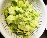 小松菜と鶏もものガリマヨ炒め作り方2写真