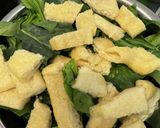 豚ミンチのほうれん草炒め作り方2写真