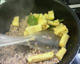 豚ミンチのほうれん草炒め作り方5写真
