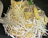 豚ミンチのほうれん草炒め作り方6写真
