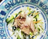 春の感 さくら色のごま豆腐のサラダ作り方2写真