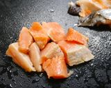 簡単！銀鮭と舞茸の生姜炒め作り方1写真