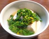 豆腐の煮物「煮奴」　菜の花・発酵玉葱作り方4写真