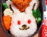 簡単うさぎおにぎりヤンニョムチキン弁当作り方3写真