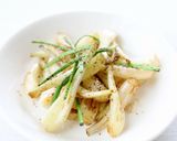 サッと炒めて【エシャレットの醤油炒め】作り方4写真