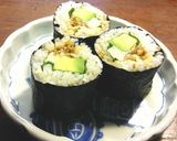 甘くない太巻き 蕨、新筍、アボカド作り方4写真