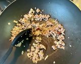 ひき肉ともやしのあんかけ焼きそば作り方3写真