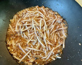 ひき肉ともやしのあんかけ焼きそば作り方5写真