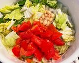 ミネストローネ風　トマトスープ　カツオ缶作り方1写真