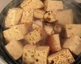 白髪ネギと焼き豆腐の豚しゃぶすき作り方1写真