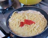最高の明太子クリームパスタ作り方3写真