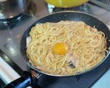 最高の明太子クリームパスタ作り方4写真